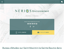 Tablet Screenshot of bureau-etude-eaux-brignoles.com